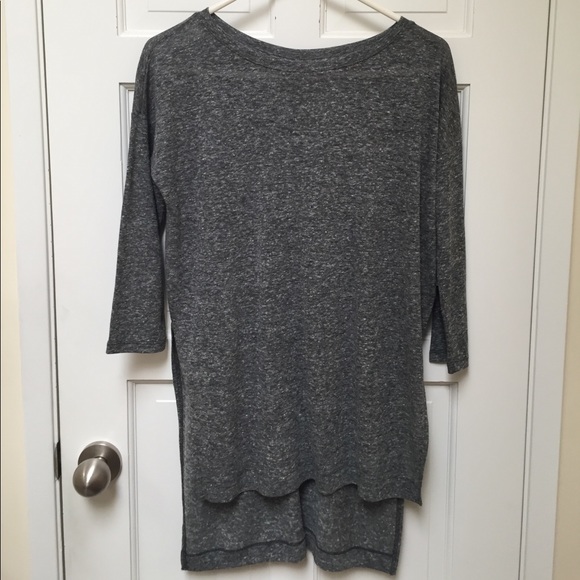 Long Grey Quarter Sleeve Top - Picture 1 of 2